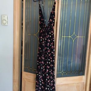 Reformation velvet floral dress